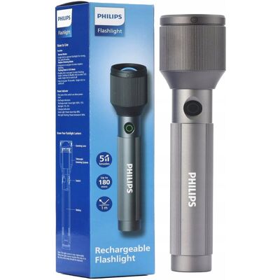 Inny producent Latarka akumulatorowa Philips SFL2143 1100lm zoom USB-C aluminiowa obudowa / SFL2143/10 Inny producent Latarka akumulatorowa Philips SFL2143 1100lm zoom USB-C aluminiowa obudowa / SFL2143/10