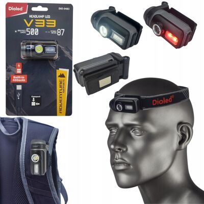 inna (Inny) Latarka czołowa akumulatorowa LED czołówka 7W 500lm z magnesem PREMIUM LINE inna (Inny) Latarka czołowa akumulatorowa LED czołówka 7W 500lm z magnesem PREMIUM LINE