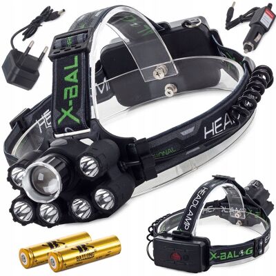 VERK GROUP Latarka Czołowa Bailong Cree Xm-L T6 7 X Led Uv VERK GROUP Latarka Czołowa Bailong Cree Xm-L T6 7 X Led Uv