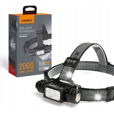 Inny producent Latarka Czołowa Czołówka LED 20W + 10W 2000LM 5000K AKU 18650 2200mAh / VLF-H066A Inny producent Latarka Czołowa Czołówka LED 20W + 10W 2000LM 5000K AKU 18650 2200mAh / VLF-H066A