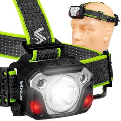 LATARKA CZOŁOWA CZOŁÓWKA LED AKUMULATOROWA USB-C MOCNA 1200lm PRO VAYOX LATARKA CZOŁOWA CZOŁÓWKA LED AKUMULATOROWA USB-C MOCNA 1200lm PRO VAYOX
