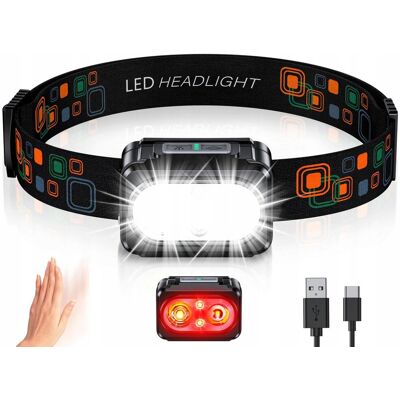Inny producent Latarka czołowa ISEYOU LED na USB z 5 Trybami IPX4 Lekka Inny producent Latarka czołowa ISEYOU LED na USB z 5 Trybami IPX4 Lekka