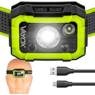 LATARKA CZOŁOWA LED AKUMULATOROWA CZOŁÓWKA USB-C HAMMER 750LM PRO VAYOX LATARKA CZOŁOWA LED AKUMULATOROWA CZOŁÓWKA USB-C HAMMER 750LM PRO VAYOX