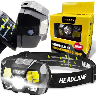 Stazer LATARKA CZOŁOWA LED CZOŁÓWKA WODOODPORNA NA CZOŁO BIWAK KEMPING + KABEL USB Stazer LATARKA CZOŁOWA LED CZOŁÓWKA WODOODPORNA NA CZOŁO BIWAK KEMPING + KABEL USB