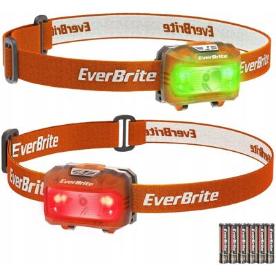 Inny producent Latarka czołowa LED EverBrite, 2 Sztuki Pomarańczowa Opaska Czerwone Zielon Inny producent Latarka czołowa LED EverBrite, 2 Sztuki Pomarańczowa Opaska Czerwone Zielon