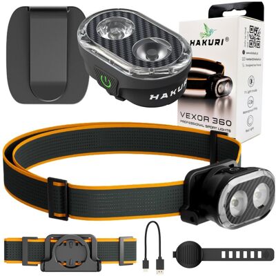 Inny producent Latarka czołowa LED Mocna czołówka 300lm 3w1 wodoodporna na rower 11 trybów Inny producent Latarka czołowa LED Mocna czołówka 300lm 3w1 wodoodporna na rower 11 trybów