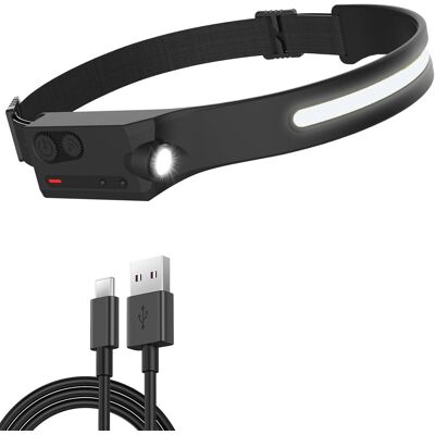Inny producent Latarka czołowa LED Pristar USB-C, wodoodporna, z 5 trybami 230° Inny producent Latarka czołowa LED Pristar USB-C, wodoodporna, z 5 trybami 230°
