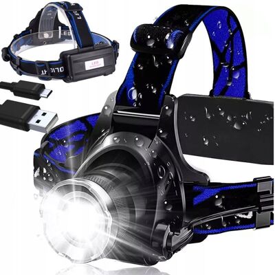 Bakalu LATARKA CZOŁOWA LED T6 ZOOM BARDZO MOCNA Bakalu LATARKA CZOŁOWA LED T6 ZOOM BARDZO MOCNA
