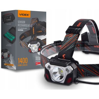 LATARKA czołowa mocna led VLF-H056 VIDEX wodoodporna wojskowa USB-C 1400Lm LATARKA czołowa mocna led VLF-H056 VIDEX wodoodporna wojskowa USB-C 1400Lm