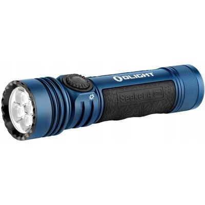 Latarka klasyczna LED Olight Seeker 4 Pro niebieska 4600lm 260m 15 dni Latarka klasyczna LED Olight Seeker 4 Pro niebieska 4600lm 260m 15 dni