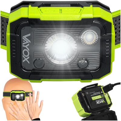 Bodex LATARKA LED CZOŁOWA AKUMULATOROWA CZUJNIK USB-C DUAL HAMMER 500LM PRO VAYOX Bodex LATARKA LED CZOŁOWA AKUMULATOROWA CZUJNIK USB-C DUAL HAMMER 500LM PRO VAYOX