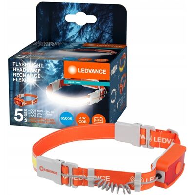 Inny producent Latarka LED czołowa z paskiem COB HEADL RECH FLEX 300lm IP20 4099854175886 Inny producent Latarka LED czołowa z paskiem COB HEADL RECH FLEX 300lm IP20 4099854175886