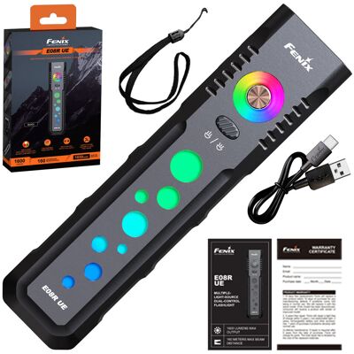 Latarka LED Fenix E08R UE czarna Latarka LED Fenix E08R UE czarna