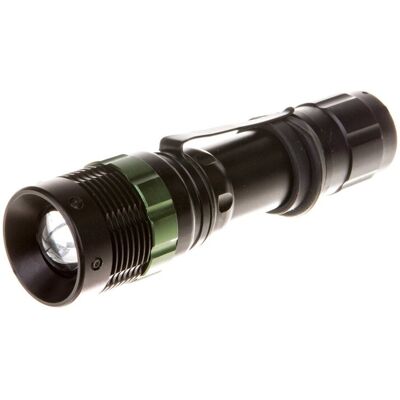 Emos Latarka metalowa LED 3W 120lm /z zoomem i uchwytem/ czarna P3839 Emos Latarka metalowa LED 3W 120lm /z zoomem i uchwytem/ czarna P3839