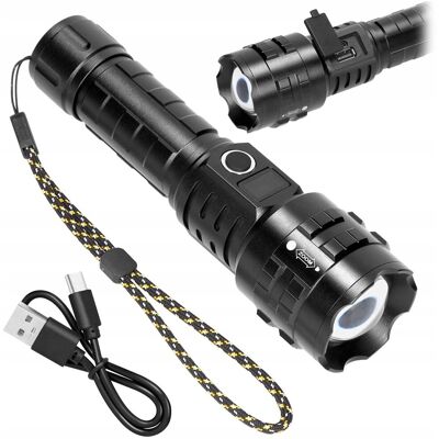 Inny producent LATARKA TAKTYCZNA LED MOCNA 15W 1200lm AKUMULATOROWA USB-C ZOOM SURVIVALOWA / LT-27 Inny producent LATARKA TAKTYCZNA LED MOCNA 15W 1200lm AKUMULATOROWA USB-C ZOOM SURVIVALOWA / LT-27