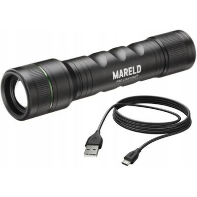 MARELD MOCNA RĘCZNA AKUMULATOROWA LATARKA LED NIMBUS 1200 RE ŁADOWALNA USB MARELD MOCNA RĘCZNA AKUMULATOROWA LATARKA LED NIMBUS 1200 RE ŁADOWALNA USB