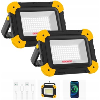 Inny producent NATPOW Zestaw 2 Lamp LED Akumulatorowych Magnetycznych USB Camping Warsztat Inny producent NATPOW Zestaw 2 Lamp LED Akumulatorowych Magnetycznych USB Camping Warsztat