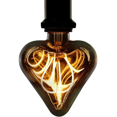 NETTLIFE - Żarówka LED Edison Vintage 3W Lampa żarowa E27 w kształcie serca, dekoracyjna, ciepła biel, nieściemnialna NETTLIFE - Żarówka LED Edison Vintage 3W Lampa żarowa E27 w kształcie serca, dekoracyjna, ciepła biel, nieściemnialna