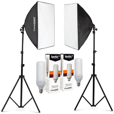 CineGEN Panolux™ Zestaw lamp SOFTBOX 40x60 85W LED CineGEN Panolux™ Zestaw lamp SOFTBOX 40x60 85W LED