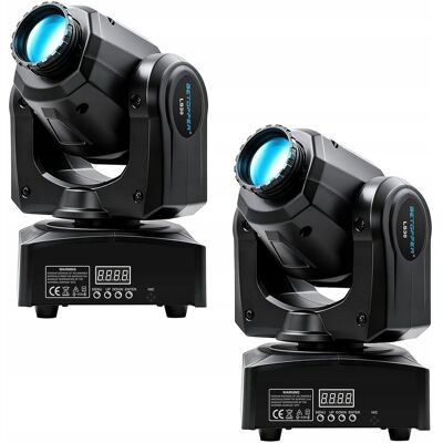 Bezmarkowe REFLEKTOR RUCHOMY SCENICZNY DMX zestaw 2 sztuk LED 35W gobo 7 wzorów Bezmarkowe REFLEKTOR RUCHOMY SCENICZNY DMX zestaw 2 sztuk LED 35W gobo 7 wzorów