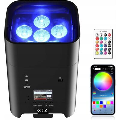 brak danych Reflektor sceniczny LED 6x18W RGBWA+UV dyskotekowy akumulator pilot 9600mAh brak danych Reflektor sceniczny LED 6x18W RGBWA+UV dyskotekowy akumulator pilot 9600mAh