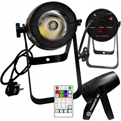 LIGHT4ME REFLEKTOR SCENICZNY RGBW LED 40W SPOT PUNKTOWY PILOT 2 UCHWYTY MONTAŻOWE LIGHT4ME REFLEKTOR SCENICZNY RGBW LED 40W SPOT PUNKTOWY PILOT 2 UCHWYTY MONTAŻOWE