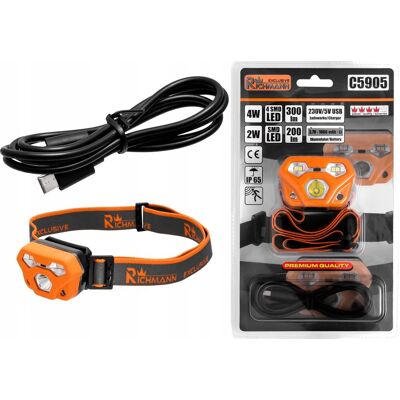 Inny producent Richmann Latarka Czołowa Cree Led 4W+2Led Czujnik Inny producent Richmann Latarka Czołowa Cree Led 4W+2Led Czujnik