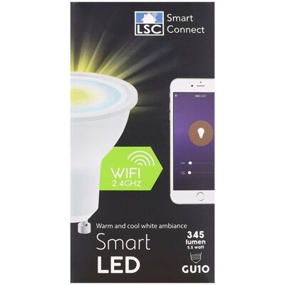 ZDTRADING SMART ŻARÓWKA WIFI LED 5,5W GU10 345 LUMEN 2,4 GHz ZDTRADING SMART ŻARÓWKA WIFI LED 5,5W GU10 345 LUMEN 2,4 GHz