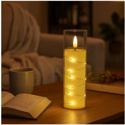 Inny producent Świeca LED z Lampkami Dekoracyjnymi 12 Szt-17,5 cm Bezpłomieniowa Dekoracja Inny producent Świeca LED z Lampkami Dekoracyjnymi 12 Szt-17,5 cm Bezpłomieniowa Dekoracja