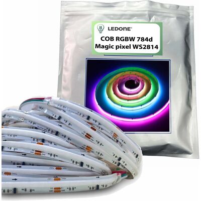 LED-ONE Taśma led COB RGBW + NW 24V 784d Magic Pixel Adresowalna WS2814 cyfrowa 5m LED-ONE Taśma led COB RGBW + NW 24V 784d Magic Pixel Adresowalna WS2814 cyfrowa 5m