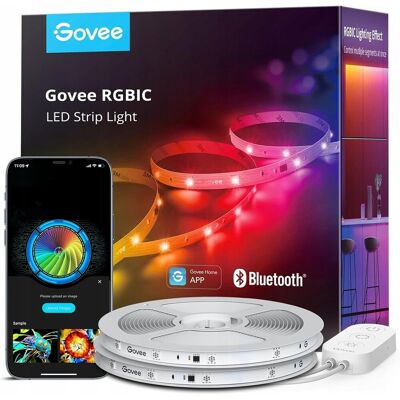 Inny producent Taśma LED Govee 20m RGBIC Bluetooth Efekty Muzyczne Aplikacja Oświetlenie Inny producent Taśma LED Govee 20m RGBIC Bluetooth Efekty Muzyczne Aplikacja Oświetlenie
