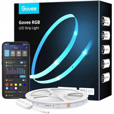 Inny producent TAŚMA LED PASEK LEDOWY RGB 5 METRÓW ALEXA WIFI APLIKACJA PREMIUM 2,4 GHz Inny producent TAŚMA LED PASEK LEDOWY RGB 5 METRÓW ALEXA WIFI APLIKACJA PREMIUM 2,4 GHz