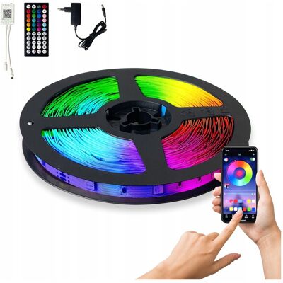 Inny producent Taśma LED z pilotem 15M RGB SMART HOME Miganie w Rytm Muzyki APLIKACJA Inny producent Taśma LED z pilotem 15M RGB SMART HOME Miganie w Rytm Muzyki APLIKACJA