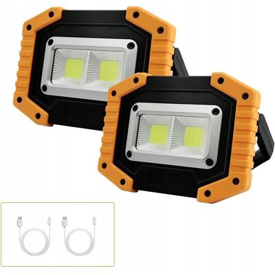 Inny producent TEKSTAP LED Reflektor Akumulatorowy 2xCOB 30W 1500LM USB Camping Inny producent TEKSTAP LED Reflektor Akumulatorowy 2xCOB 30W 1500LM USB Camping