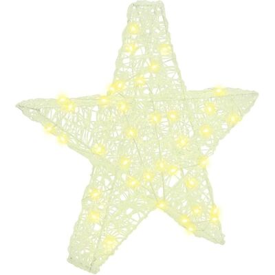 vidaXL 3D Gwiazda z 50 diodami LED Ciepła biel 55 x 53.5 x 10 cm Akryl vidaXL 3D Gwiazda z 50 diodami LED Ciepła biel 55 x 53.5 x 10 cm Akryl