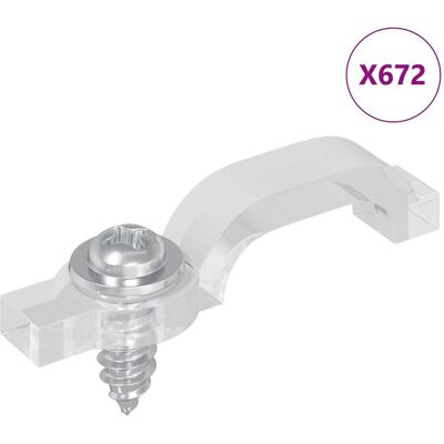 Inny producent vidaXL Klipsy LED Strip 12 pcs przezroczysty 2 x 1 x 0.5 cm Inny producent vidaXL Klipsy LED Strip 12 pcs przezroczysty 2 x 1 x 0.5 cm