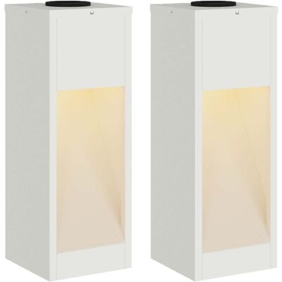 Inny producent vidaXL Solarna Lampa LED na Ścieżkę 2 pcs Biały Inny producent vidaXL Solarna Lampa LED na Ścieżkę 2 pcs Biały