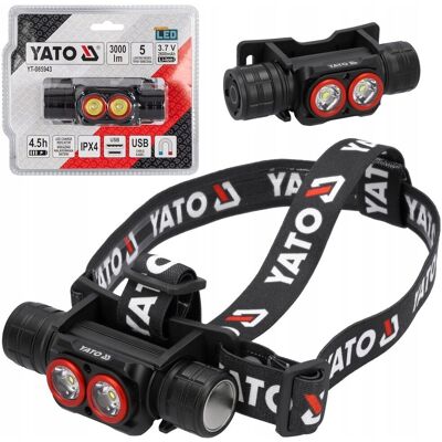 YATO LATARKA CZOŁOWA AKUM. POWER LED 15W 3000lm 5 TRYBÓW CZOŁÓWKA YT-085943 YATO LATARKA CZOŁOWA AKUM. POWER LED 15W 3000lm 5 TRYBÓW CZOŁÓWKA YT-085943