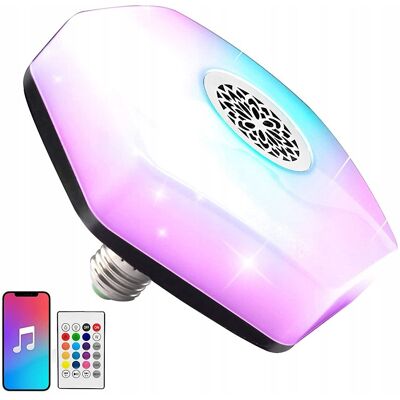 Kolorowa LED żarówka z głośnikiem Bluetooth - Żarówka LED z pilotem Kolorowa LED żarówka z głośnikiem Bluetooth - Żarówka LED z pilotem
