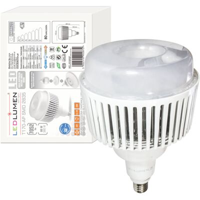 LEDLUMEN Żarówka LED E27 T170 80W=380W SMD 7052lm 110° CCD Energooszczędna Neutralna Biała 4000K LEDLUMEN Żarówka LED E27 T170 80W=380W SMD 7052lm 110° CCD Energooszczędna Neutralna Biała 4000K
