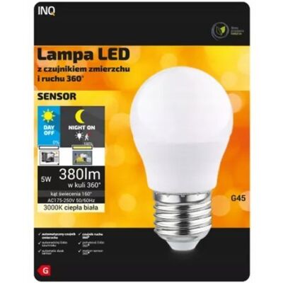 Ecolight ŻARÓWKA LED Z CZUJNIKIEM RUCHU I ZMIERZCHU E27 5W Ecolight ŻARÓWKA LED Z CZUJNIKIEM RUCHU I ZMIERZCHU E27 5W