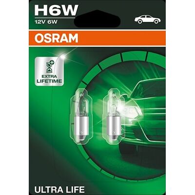 Żarówka OSRAM H6W Ultra Life - 12V/6W Żarówka OSRAM H6W Ultra Life - 12V/6W