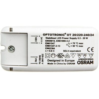 Ledvance Zasilacz LED 24V DALI/RGB OT 20/220-240/24 4050300618111 Ledvance Zasilacz LED 24V DALI/RGB OT 20/220-240/24 4050300618111