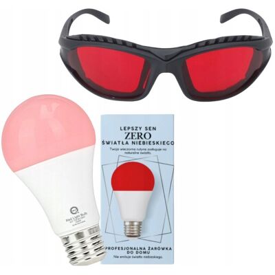 ZDROWA ŻARÓWKA LED E27 7W I OKULARY NA NOC BEZ ŚWIATŁA NIEBIESKIEGO ZDROWA ŻARÓWKA LED E27 7W I OKULARY NA NOC BEZ ŚWIATŁA NIEBIESKIEGO