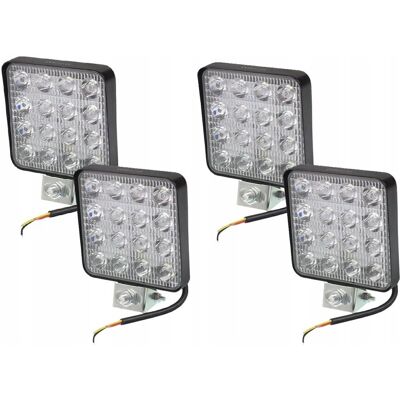 Inny producent Zestaw czterech lamp roboczych szperacz LED reflektor HERMON 16xLED 3840lm Inny producent Zestaw czterech lamp roboczych szperacz LED reflektor HERMON 16xLED 3840lm