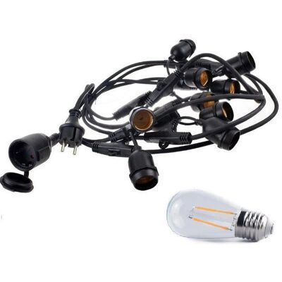 area-led Zestaw girlanda ogrodowa 20m 40pkt + 40szt żarówka 2W ST45 E27 2800K barwa ciepła area-led Zestaw girlanda ogrodowa 20m 40pkt + 40szt żarówka 2W ST45 E27 2800K barwa ciepła
