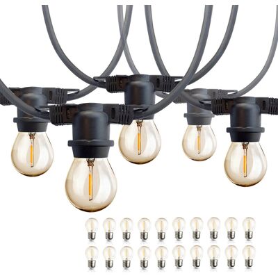 Kobi ZESTAW Girlanda ogrodowa BLOOM 20m + 20x żarówka LED E27 1,3W barwa ciepła Kobi ZESTAW Girlanda ogrodowa BLOOM 20m + 20x żarówka LED E27 1,3W barwa ciepła