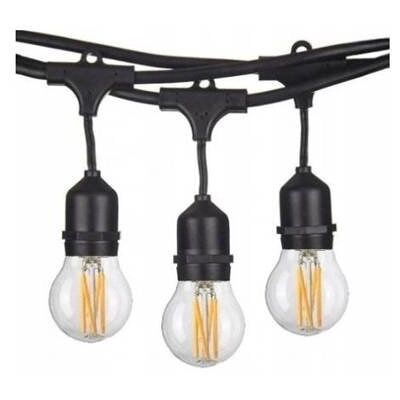 area-led Zestaw girlanda ogrodowa żarówkowa 20m 20pkt+20szt żarówka vintage retro Edison Filament LED 4W G45 E27 2800K area-led Zestaw girlanda ogrodowa żarówkowa 20m 20pkt+20szt żarówka vintage retro Edison Filament LED 4W G45 E27 2800K
