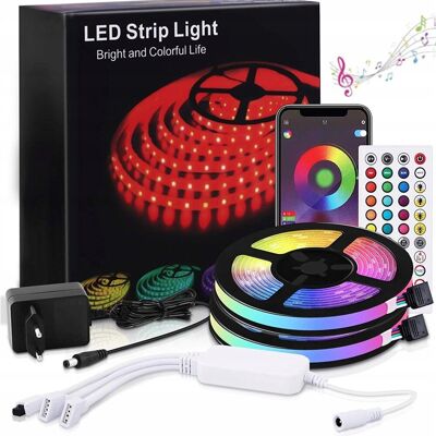 Inny producent ZESTAW Taśma LED RGB multi 15m Zarowka Lamp LEDY Pasek pilot zasilacz Inny producent ZESTAW Taśma LED RGB multi 15m Zarowka Lamp LEDY Pasek pilot zasilacz