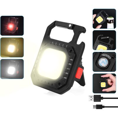 Inny producent Latarka 2 Sztuki Brelok Led Cob Magnes 800lm Akumulator Wodoodporna 4 Modalit, 2 Szt 7 Modalit, 1 Szt Inny producent Latarka 2 Sztuki Brelok Led Cob Magnes 800lm Akumulator Wodoodporna 4 Modalit, 2 Szt 7 Modalit, 1 Szt